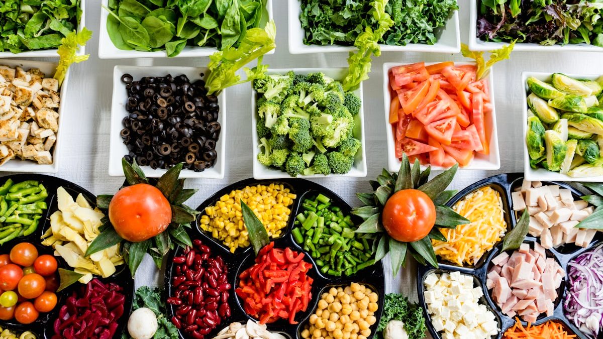 Real-life healthy lifestyle scene related to healthy grocery list template